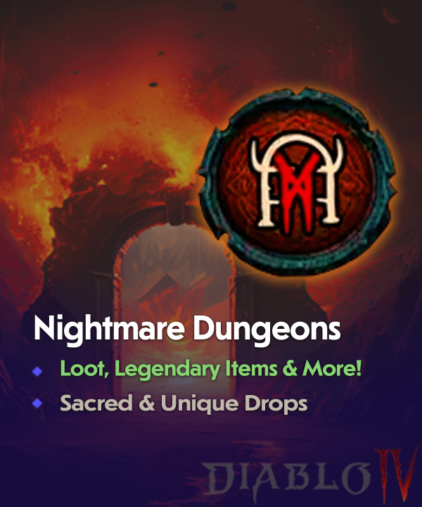 Buy Diablo 4 Nightmare Dungeons Boost