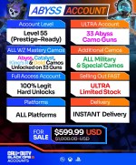 Call of Duty BO6 Abyss Accounts For Sale