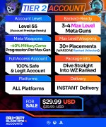 Warzone Accounts For Sale T2