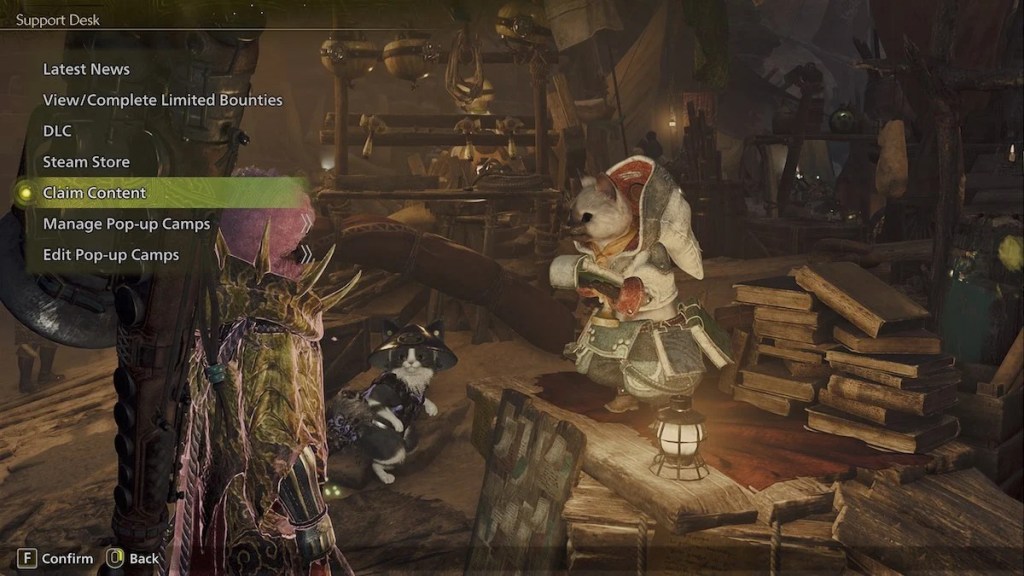 Claim DLC Monster Hunter Wilds