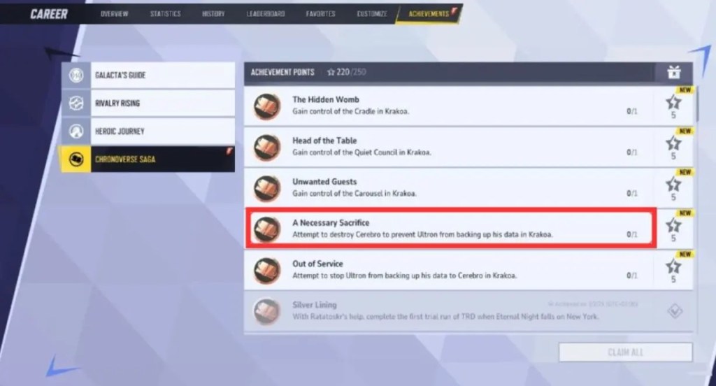 Marvel Rivals Achievements