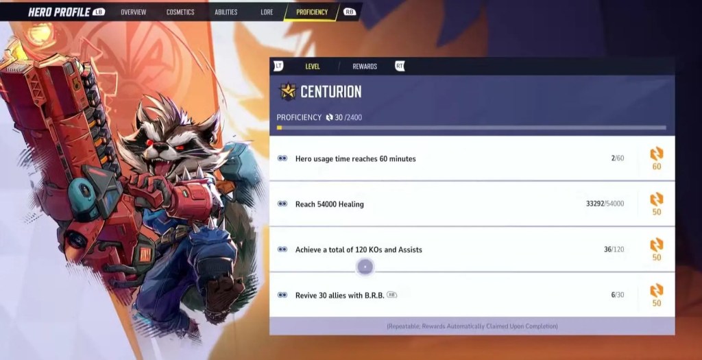 Rocket Hero Proficiency