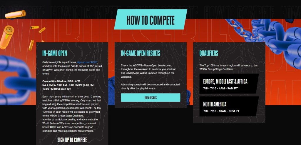How to compete in World Series of Warzone 2025 Season