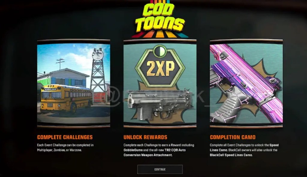 All CODToons Event Rewards BO6