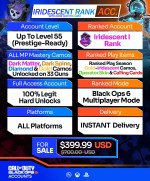 Call of Duty BO6 Iridescent Accounts For Sale W Dark Matter