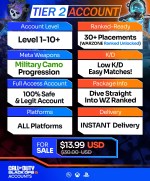 Warzone BO6 Ranked Ready Accounts For Sale