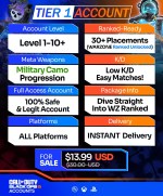 Warzone Ranked-Ready Accounts For Sale