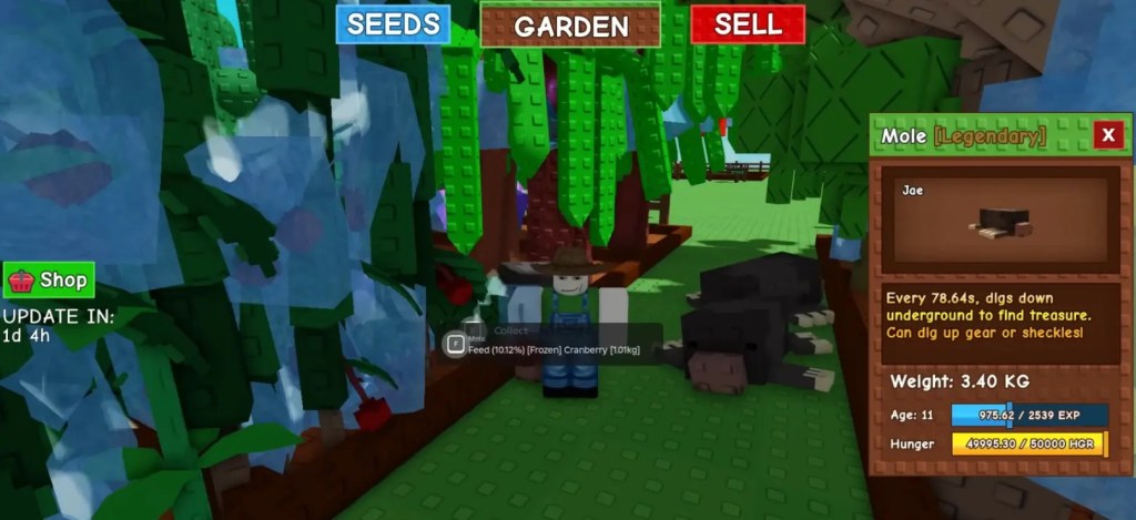 When To Use The Mole In Grow a Garden