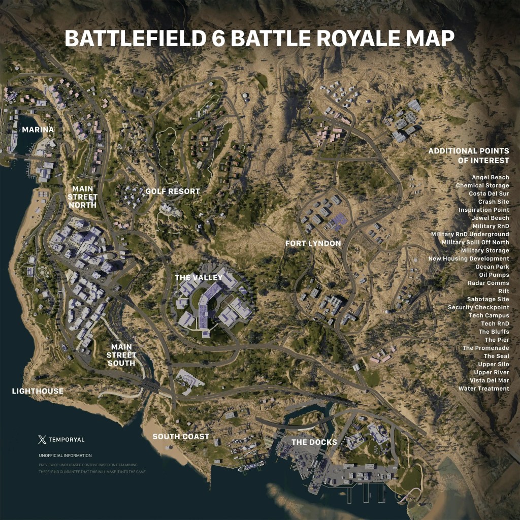 Battlefield 6 Battle Royale Mode Map Details