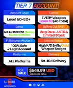 Battlefield 6 Accounts For Sale - Tier 7 ALL Weapons Lvl30