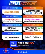 Battlefield 6 Accounts For Sale - Tier 8 ALL Weapons Lvl50